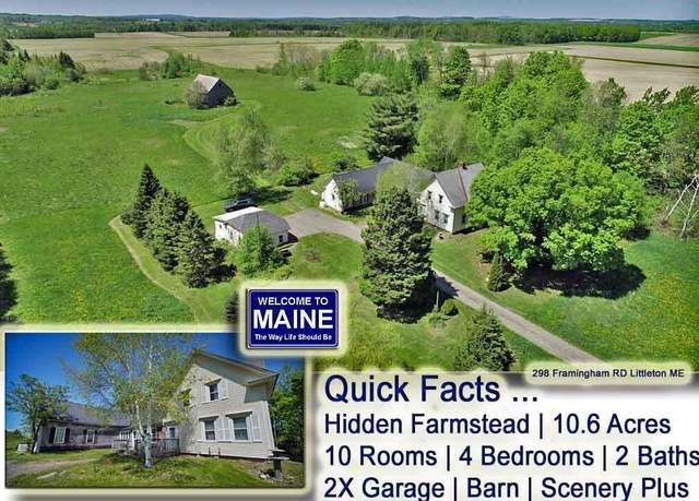 Property at 298 Framngham Rd, Littleton, ME 04730, 4 beds, 2 baths
