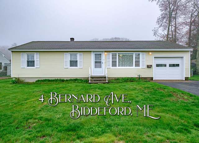 Property at 4 Bernard Ave, Biddeford, ME 04005, 3 beds, 1 bath