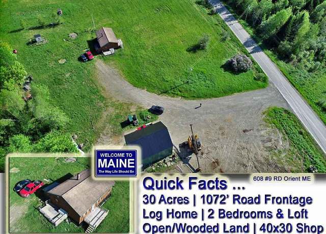 Property at 608 Number Nine Rd, Orient, ME 04471, 2 beds, 1 bath
