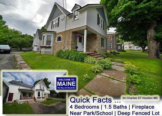 Property at 34 Charles St, Houlton, ME 04730, 3 beds, 1.5 baths