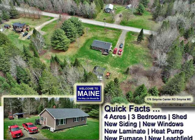 Property at 176 Smyrna Center Rd, Smyrna, ME 04780, 3 beds, 1 bath