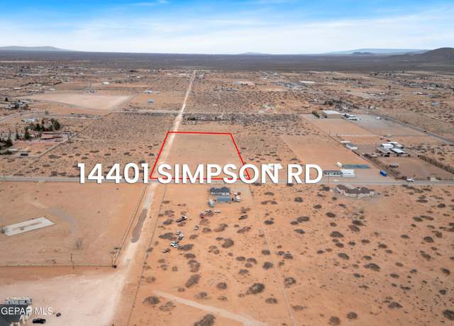 Property at 14401 Simpson Rd, El Paso, TX 79938