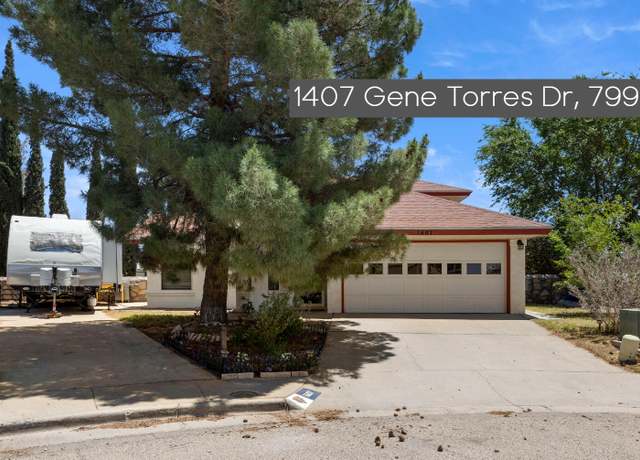Property at 1407 Gene Torres Dr, El Paso, TX 79936, 3 beds, 2 baths