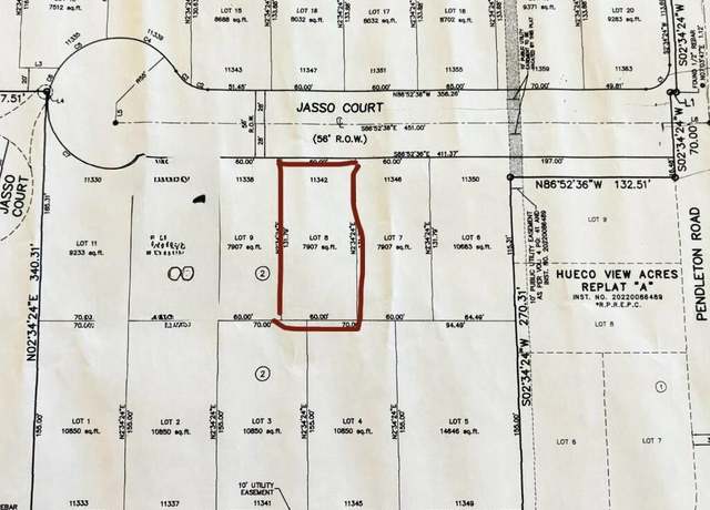 Property at 11342 Jasso, El Paso, TX 79936
