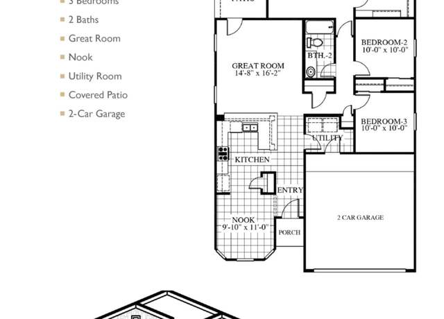 Property at 15248 Hunch Ct, El Paso, TX 79938, 3 beds, 2 baths