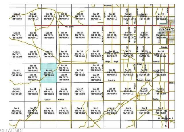 Property at 70 TSP 1 Sec 40 T & P Lot 27, Dell City, TX 79837