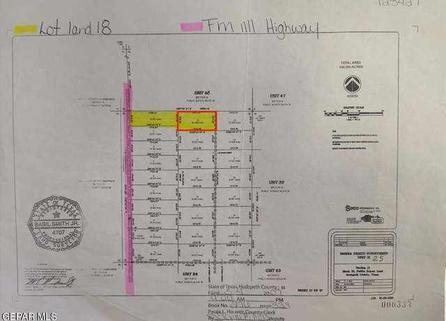 Property at TBD FM 1111 Hwy, Sierra Blanca, TX 79851