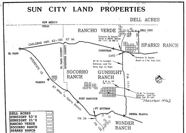 Property at 19 13 Psl Gunsight Ranch Lot 7 Rd, Sierra Blanca, TX 79851
