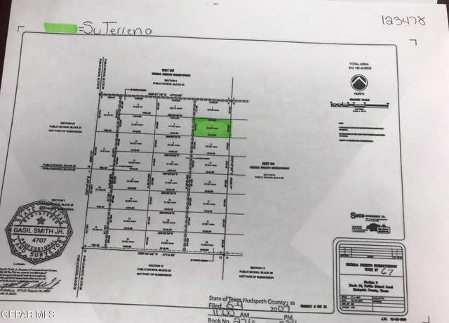 Property at 36 SEC 5 Psl Sierra Prieto #67 Lot 7, Sierra Blanca, TX 79851