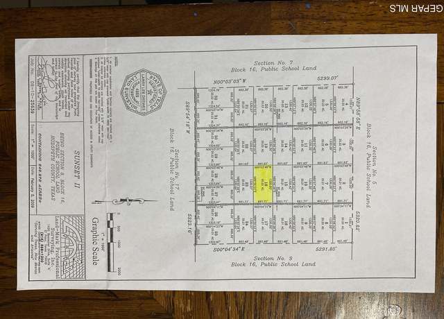 Property at TBD SR Section 8, Block 16, Ft Hancock, TX 79839