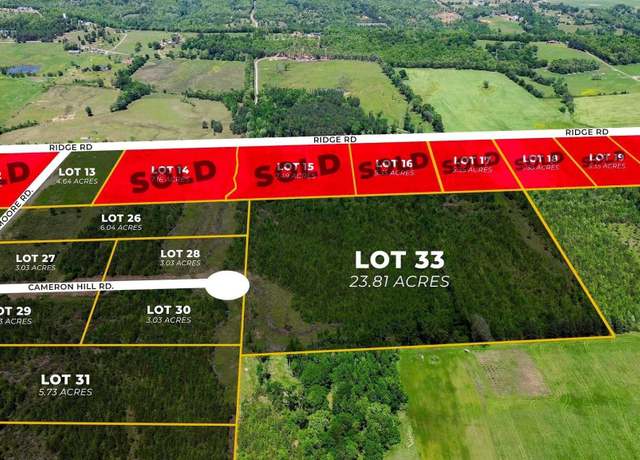 Property at 33 Cameron Hill Rd Lot 33, Beebe, AR 72012