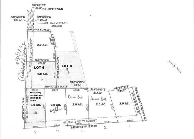 Property at 8 S Ashley Horton Ln Lot 8, Antioch, AR 72012