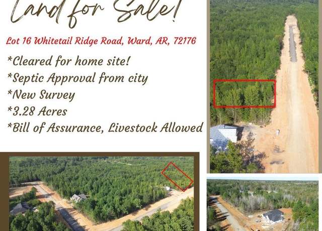 Property at 16 Whitetail Ridge Rd Lot 16, Ward, AR 72176