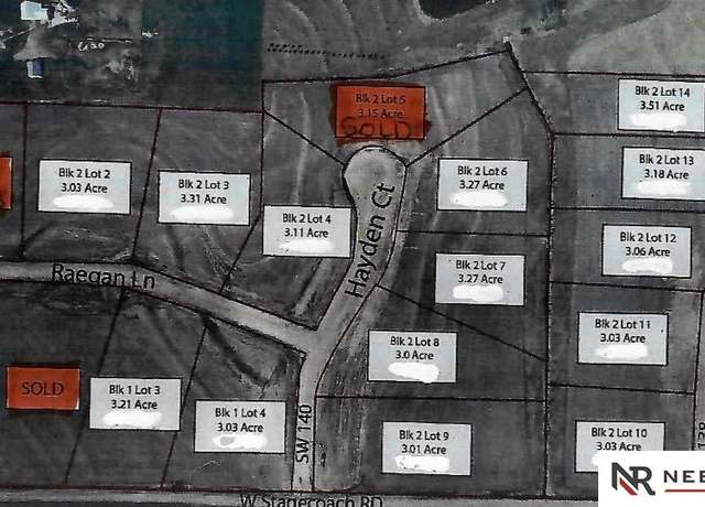 Property at TBD Lot 10 SW 142nd & W Stage Coach Rd, Crete, NE 68333