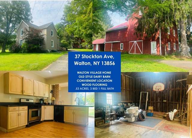 Property at 37 Stockton Ave, Walton, NY 13856, 3 beds, 1 bath