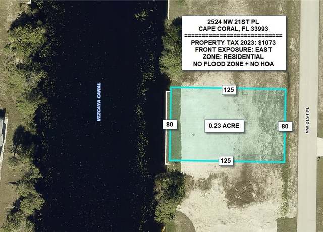 Property at 2524 NW 21st Pl, Cape Coral, FL 33993