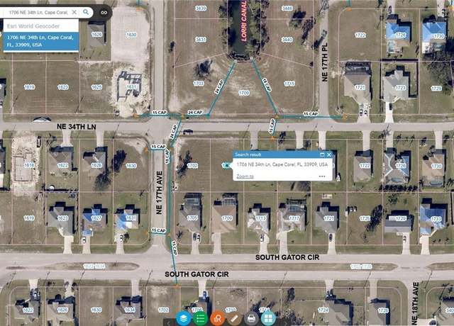 Property at 1706 NE 34th Ln, Cape Coral, FL 33909
