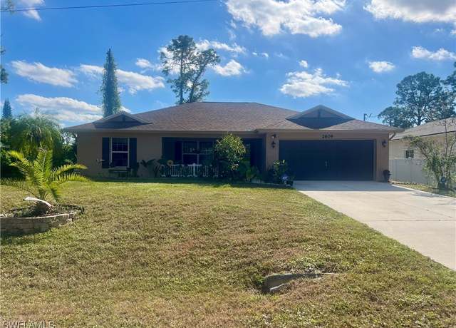 Property at 2609 11th St W, Lehigh Acres, FL 33971, 3 beds, 2 baths