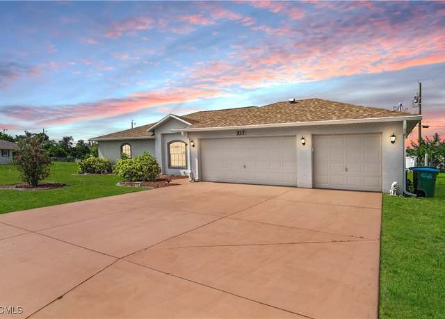 Property at 517 SE 27th St, Cape Coral, FL 33904, 4 beds, 2 baths