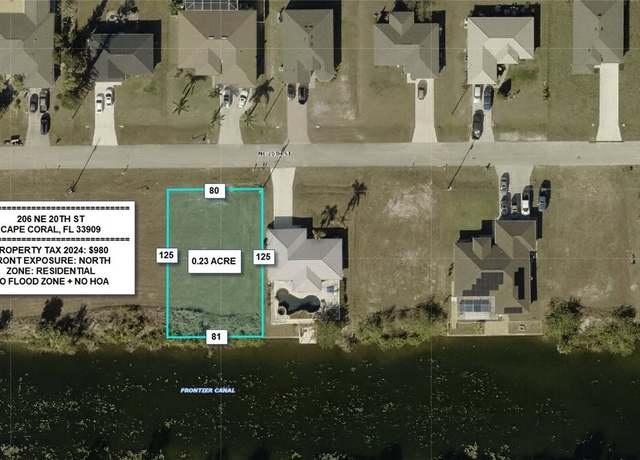 Property at 206 NE 20th St, Cape Coral, FL 33909