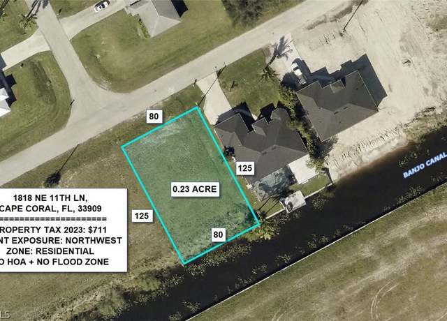 Property at 1818 NE 11th Ln, Cape Coral, FL 33909
