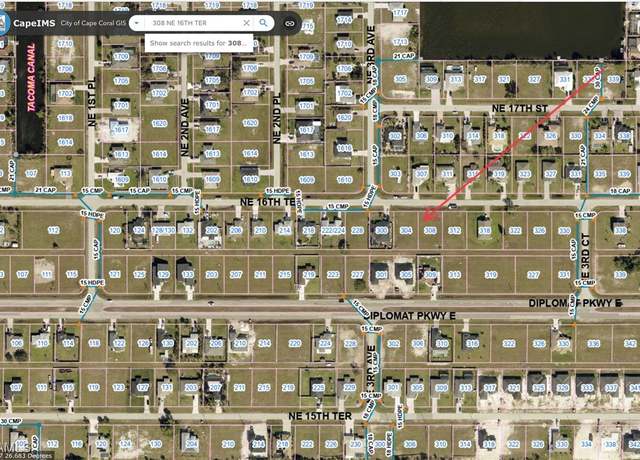 Property at 308 NE 16th Ter, Cape Coral, FL 33909