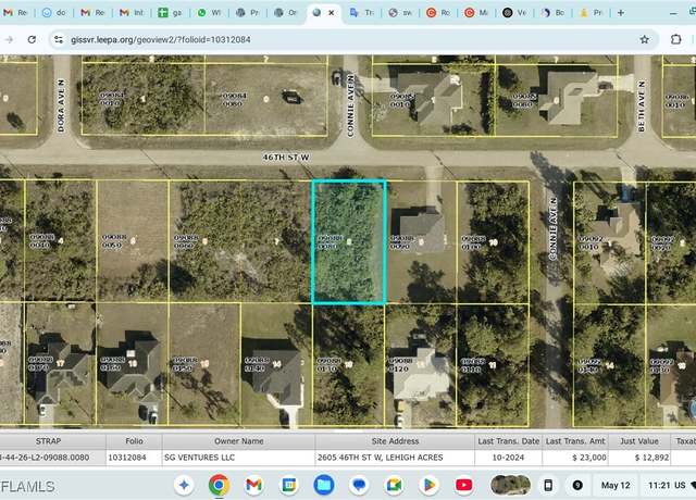 Property at 2605 46th St W, Lehigh Acres, FL 33971