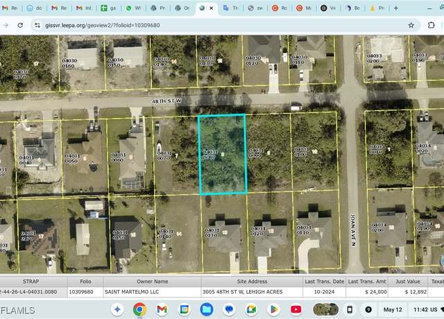 Property at 3005 48th St W, Lehigh Acres, FL 33971