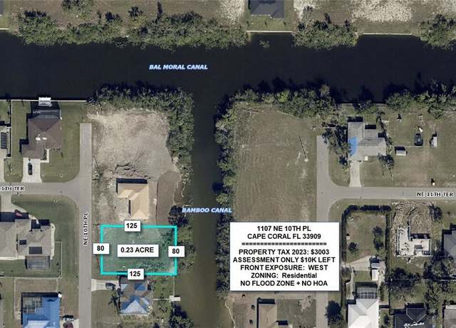 Property at 1107 NE 10th Pl, Cape Coral, FL 33909