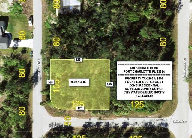 Property at 448 Kindred Blvd, Port Charlotte, FL 33954