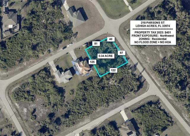Property at 218 Parsons St, Lehigh Acres, FL 33974