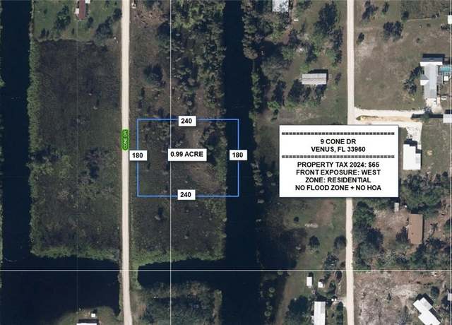 Property at 9 Cone Dr, Venus, FL 33960