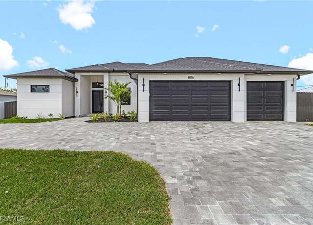 Property at 806 Santa Barbara Blvd, Cape Coral, FL 33991, 4 beds, 3 baths