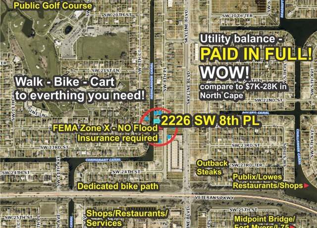 Property at 2226 SW 8th Pl, Cape Coral, FL 33991