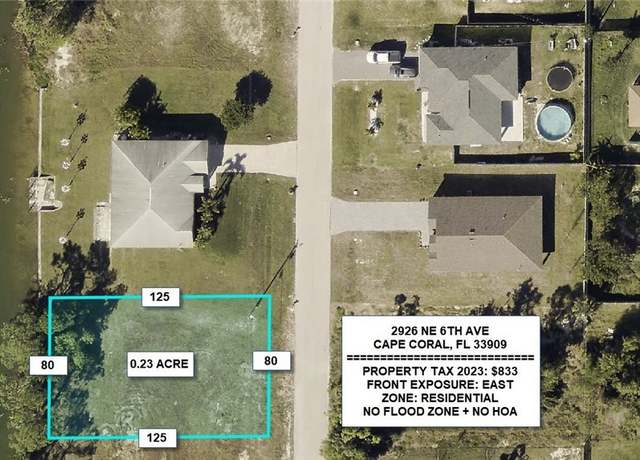 Property at 2926 NE 6th Ave, Cape Coral, FL 33909