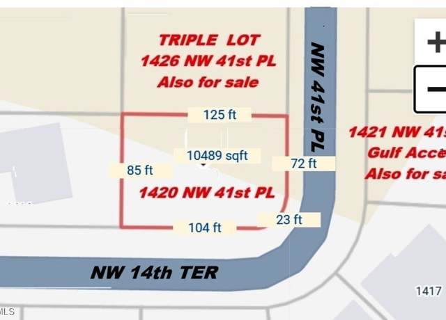 Property at 1420 NW 41st Pl, Cape Coral, FL 33993