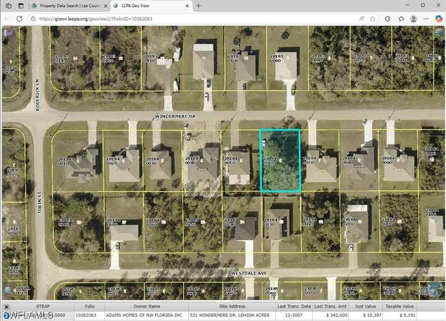 Property at 521 Windermere Dr, Lehigh Acres, FL 33972