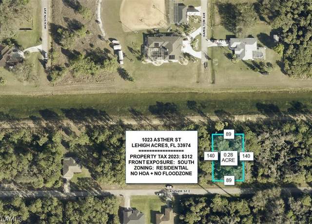 Property at 1023 Asther St E, Lehigh Acres, FL 33974