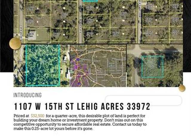 Property at 1107 W 15th St, Lehigh Acres, FL 33972