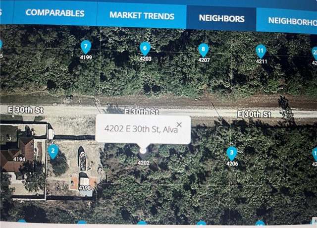 Property at 4202 E 30th St, Alva, FL 33920