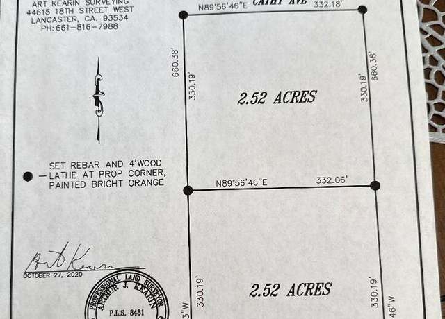 Property at Vacant Land Apn 375-121-23-00-2 & 375-121-24-00-5, Rosamond, CA 93560