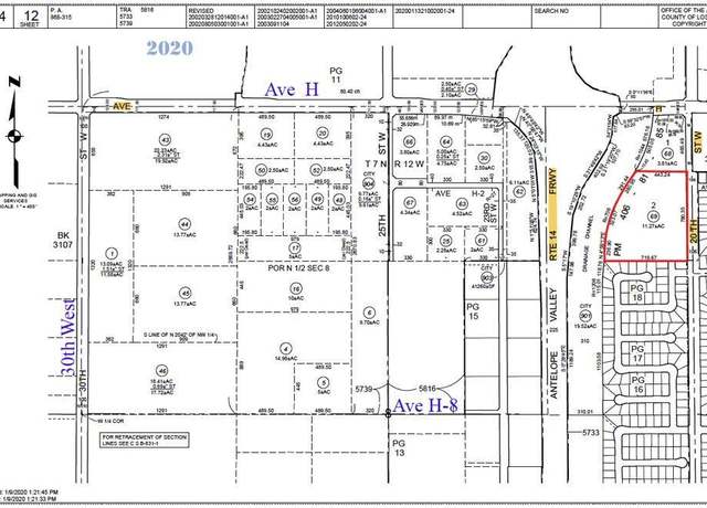 Property at 20th West & Ave H4, Lancaster, CA 93534