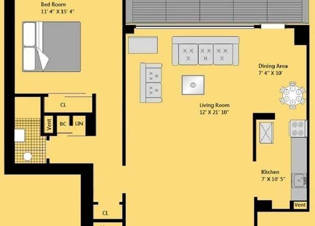 Property at 464 Neptune Ave Unit 12D, Brooklyn, NY 11224, 1 bed, 1 bath