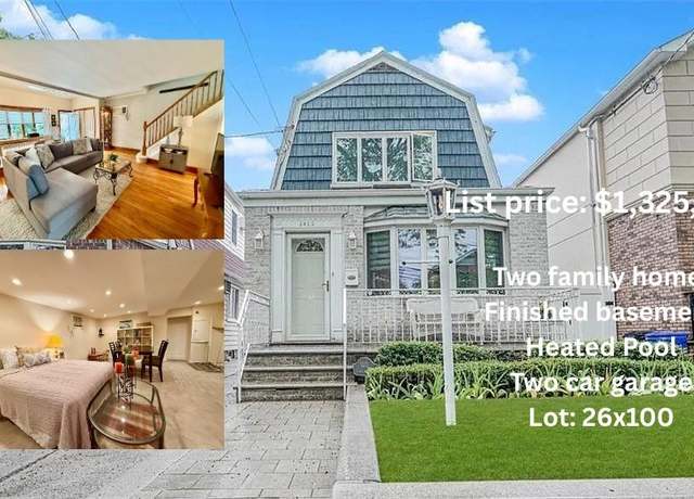 Property at 1413 81 St, Brooklyn, NY 11228, 3 beds, 2 baths