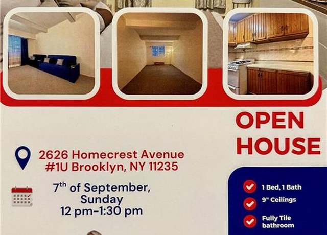 Property at 2626 Homecrest Ave Unit 1U, Brooklyn, NY 11235, 1 bed, 1 bath