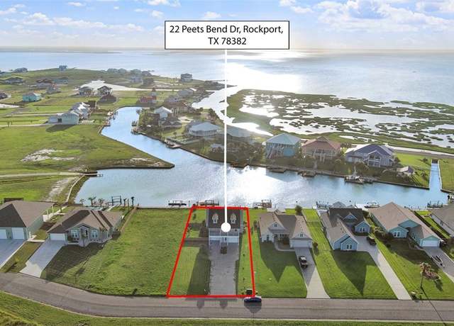Property at 22 Peets Bend Dr, Rockport, TX 78382, 3 beds, 2.5 baths
