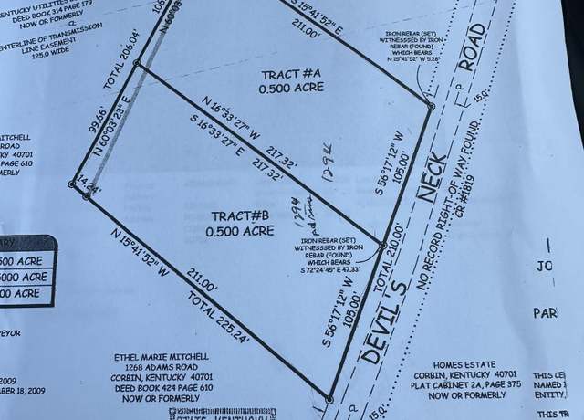 Property at A/B Devils Neck Rd, Corbin, KY 40701
