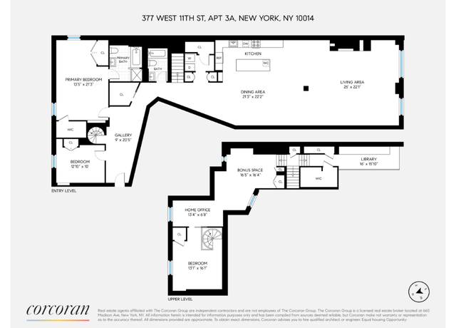 Property at 377 3 W 11th St Unit 3A, New York, NY 10014, 3 beds, 2 baths