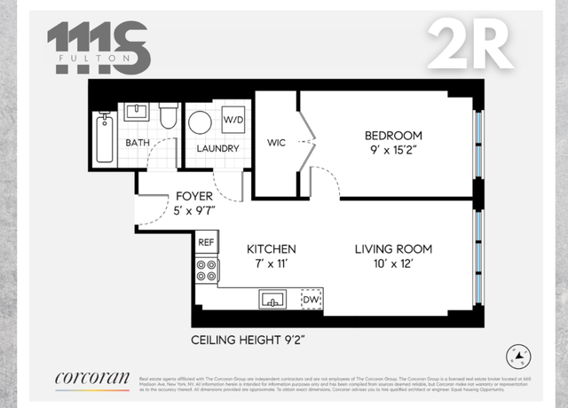 Property at 1118 2 Fulton St Unit 2R, Brooklyn, NY 11238, 1 bed, 1 bath