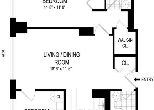 Property at 2373 Broadway #1411, New York City, NY 10024, 2 beds, 2 baths